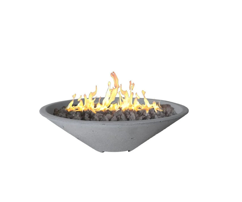 Round Oblique Fire Bowl | With Venting 35 1/2”W x 10 3/4”H