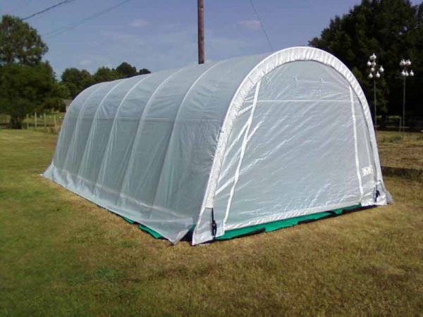 Round Style Portable Greenhouse - 12’W x 20’L x 8’H