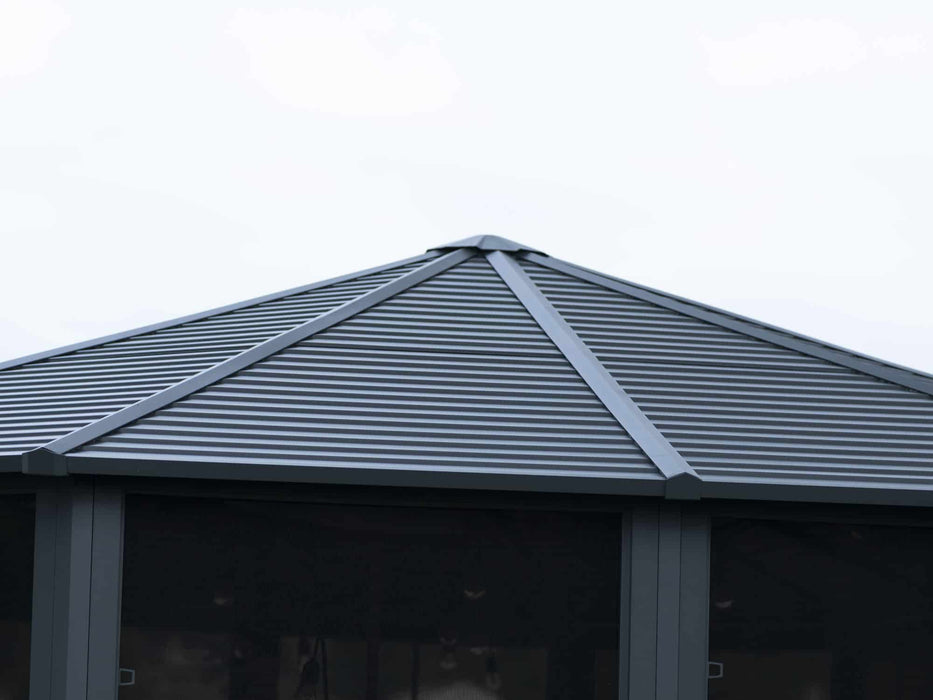 Gazebo Penguin Florence Solarium- 12x18 Metal Roof (Slate)