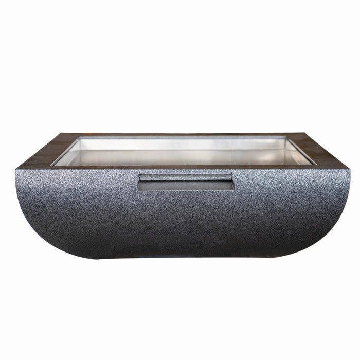 Powder Coated Metal 36" Square Avalon Fire & Water Bowl