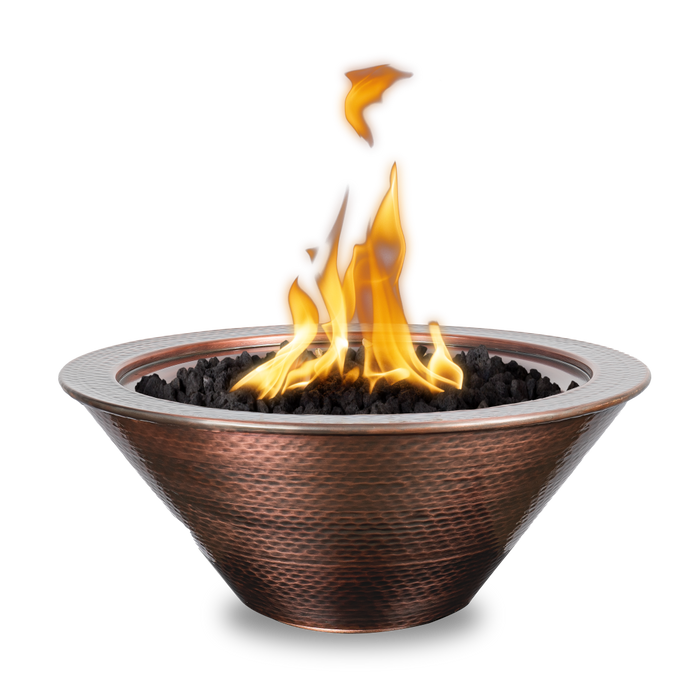 CAZO Fire Bowl ™ – Hammered Patina Copper