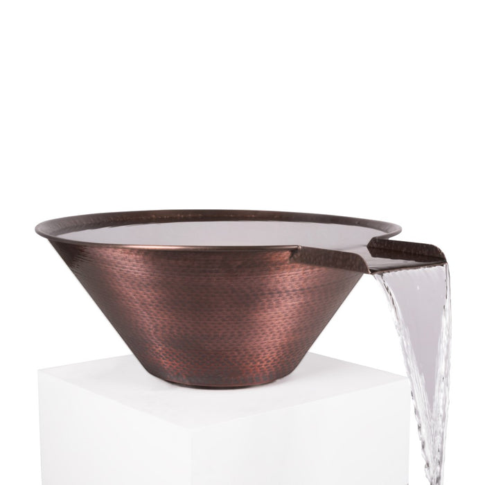 CAZO Water Bowl ™ – Hammered Patina Copper