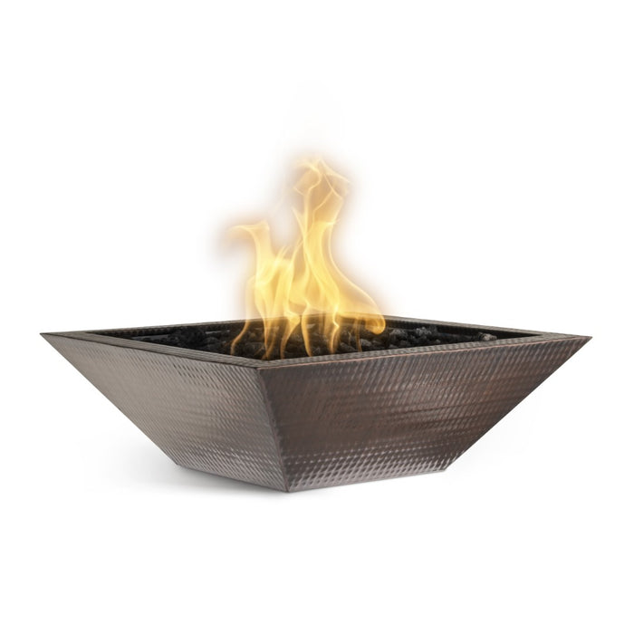 MAYA Fire Bowl ™ – Hammered Patina Copper