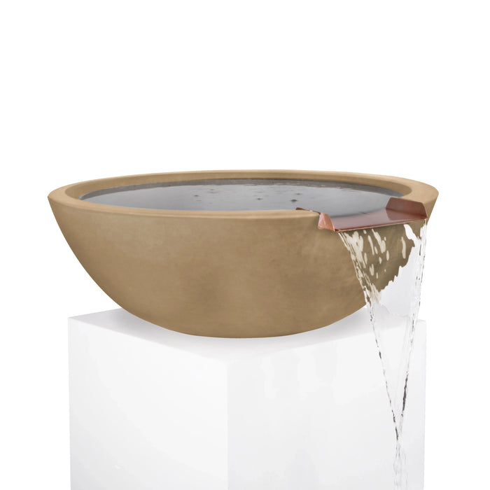 GFRC Concrete 27", 33" Round Sedona Water Bowl