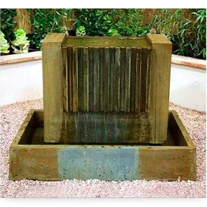 Falls 46" Wide Concrete Outdoor Fountain