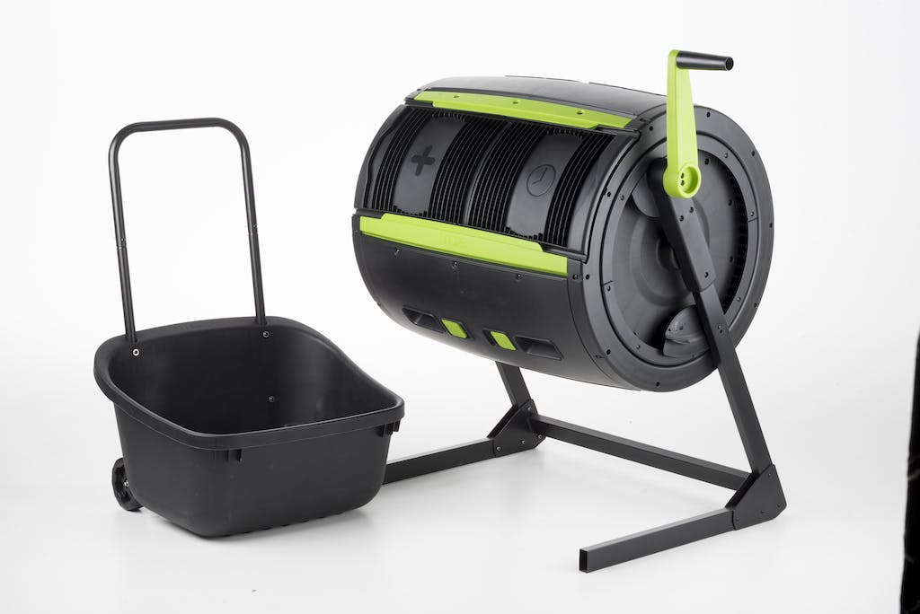 MAZE 65 Gallon Compost Tumbler with Cart